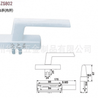 斷橋隔熱鋁合金平開窗配件、斷橋鋁兩點(diǎn)鎖、外開門窗執(zhí)手.五金件