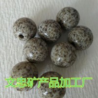 大量銷售臺(tái)灣北投石珠 上釉北投石斑點(diǎn)珠