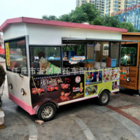 水果撈車流動車 多功能小吃車 房車擺攤車