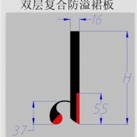 T型防溢裙板   高分子防溢裙板