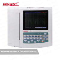 Meditech十二道彩色觸摸屏按鍵雙操作心電圖機(jī)