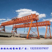 河南鄭州龍門吊租賃廠家兩臺(tái)100噸30米跨9米龍門吊